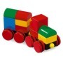 Tren magnetic Brio cu roti rosii